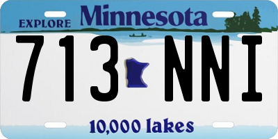 MN license plate 713NNI