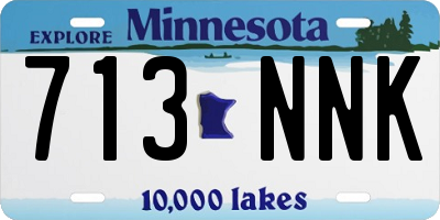MN license plate 713NNK