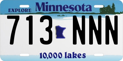 MN license plate 713NNN