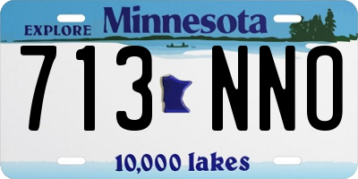 MN license plate 713NNO