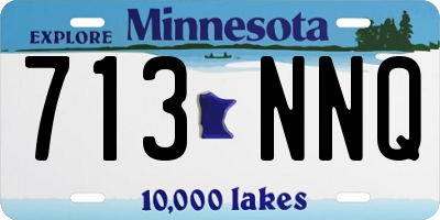 MN license plate 713NNQ