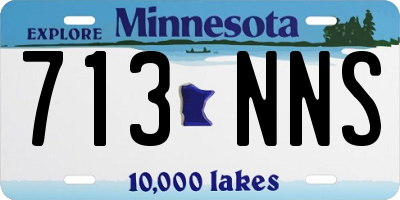 MN license plate 713NNS