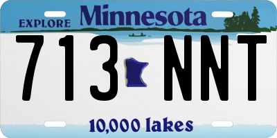 MN license plate 713NNT