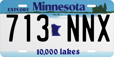 MN license plate 713NNX
