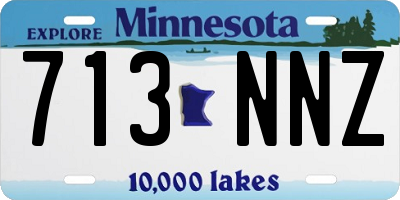 MN license plate 713NNZ