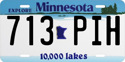 MN license plate 713PIH