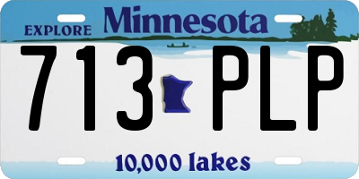 MN license plate 713PLP
