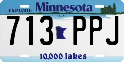 MN license plate 713PPJ