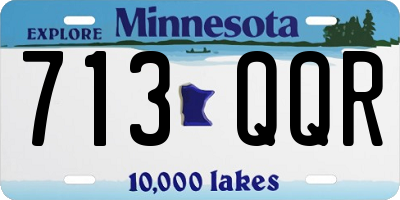 MN license plate 713QQR