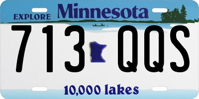 MN license plate 713QQS