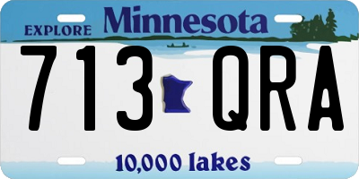 MN license plate 713QRA