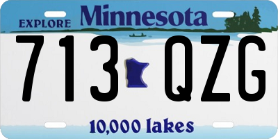 MN license plate 713QZG