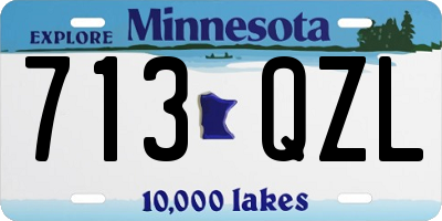 MN license plate 713QZL