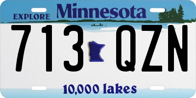 MN license plate 713QZN