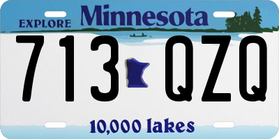 MN license plate 713QZQ