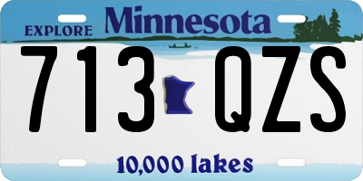 MN license plate 713QZS