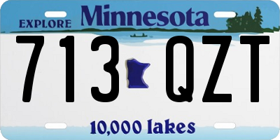 MN license plate 713QZT