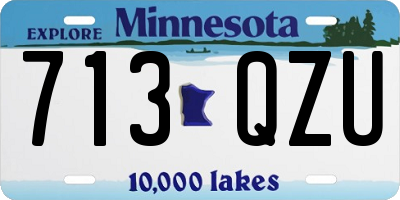MN license plate 713QZU