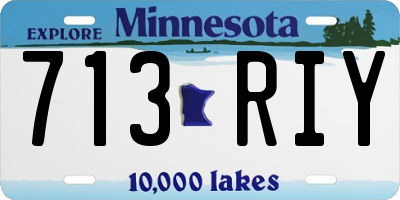 MN license plate 713RIY
