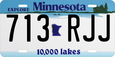 MN license plate 713RJJ
