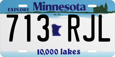MN license plate 713RJL
