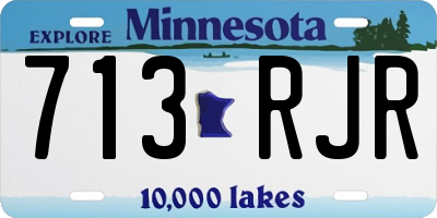 MN license plate 713RJR