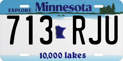 MN license plate 713RJU