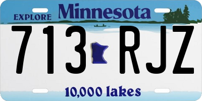 MN license plate 713RJZ