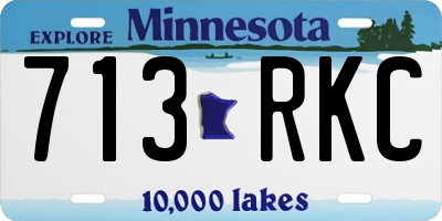 MN license plate 713RKC