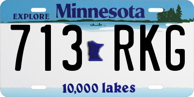 MN license plate 713RKG