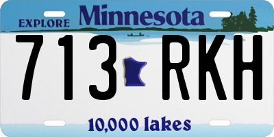 MN license plate 713RKH