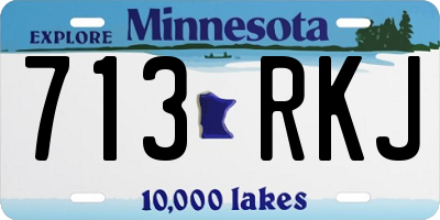 MN license plate 713RKJ