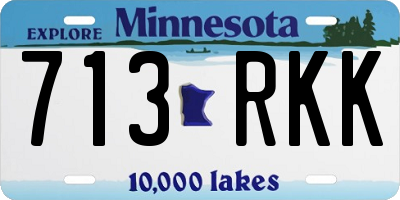 MN license plate 713RKK