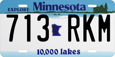 MN license plate 713RKM