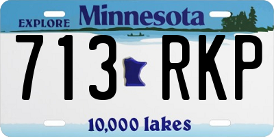 MN license plate 713RKP