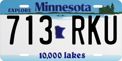 MN license plate 713RKU