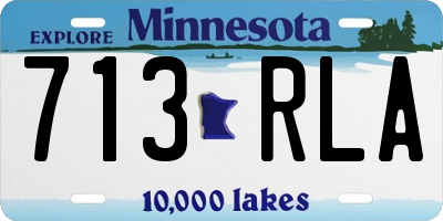MN license plate 713RLA