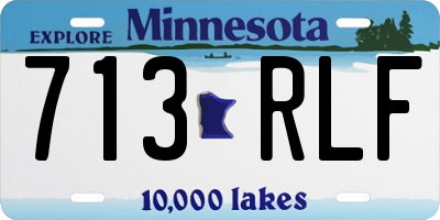 MN license plate 713RLF