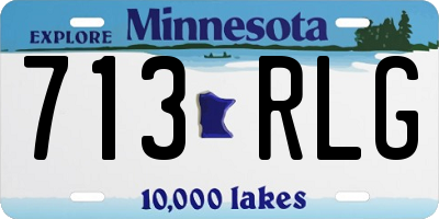MN license plate 713RLG