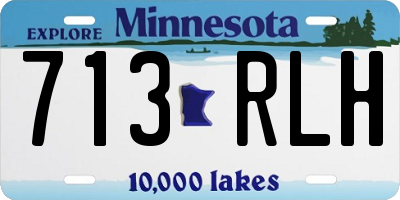MN license plate 713RLH