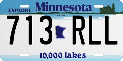 MN license plate 713RLL