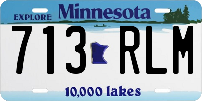 MN license plate 713RLM
