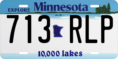 MN license plate 713RLP