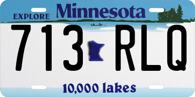 MN license plate 713RLQ