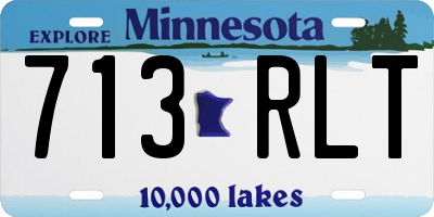 MN license plate 713RLT