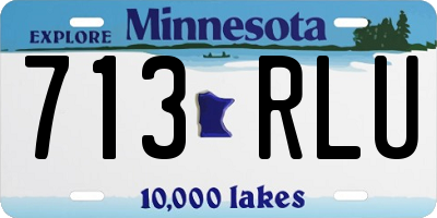 MN license plate 713RLU