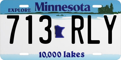 MN license plate 713RLY