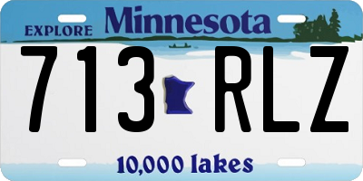 MN license plate 713RLZ