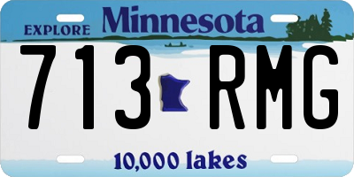 MN license plate 713RMG