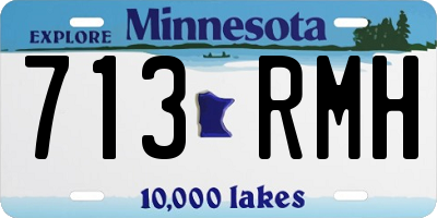 MN license plate 713RMH